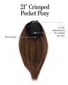 21" Crimped Pocked Pony Hairpiece by Kim Kimble